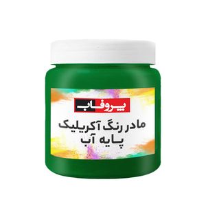 رنگ آکریلیک سبز پروفاب مدل mc 350gr حجم 350 میلی لیتر مناسب برای سطوح گچ و سیمان و آجر و دیوار